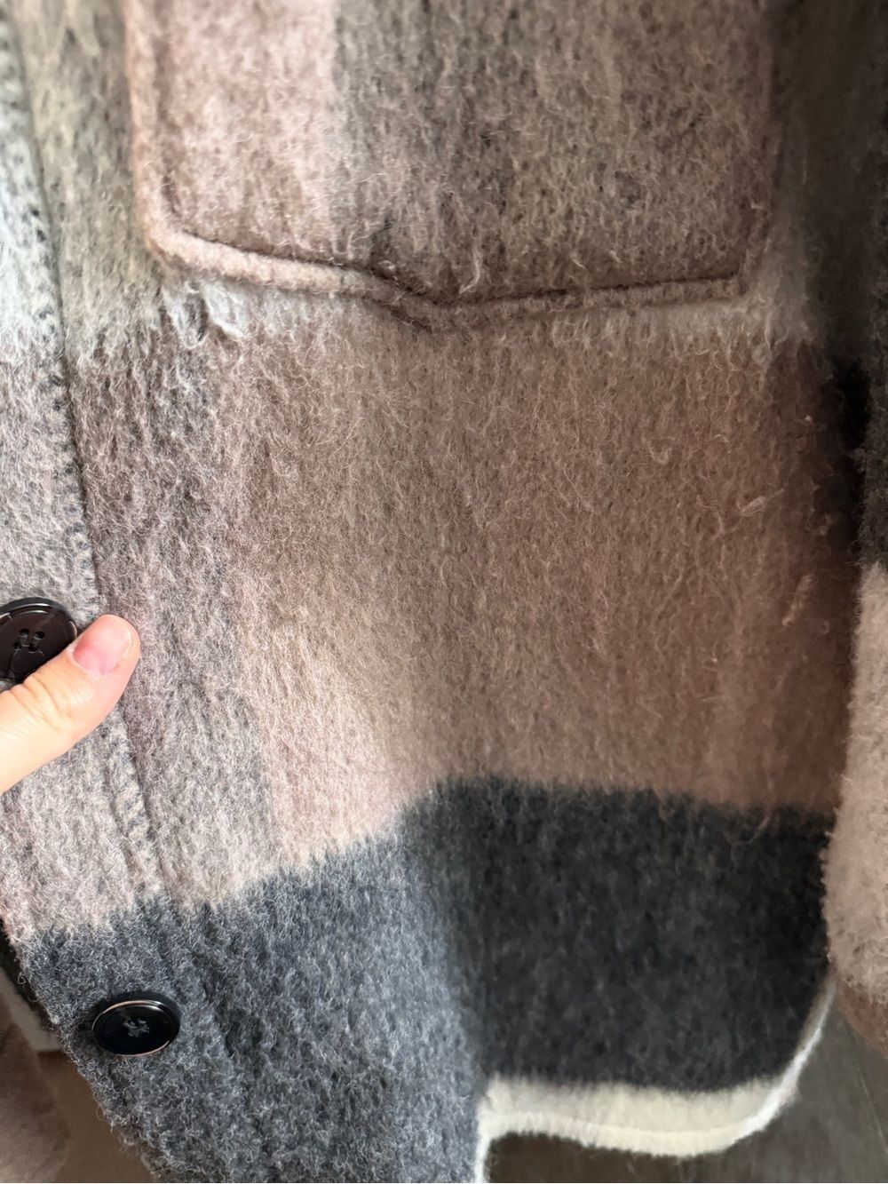 ZARA Plaid Button Jacket - Picture 5 of 6